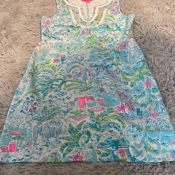 Lilly Pulitzer Women's Harper Shift Dress What A Lovely Place Knit - Picture 3 of 8
